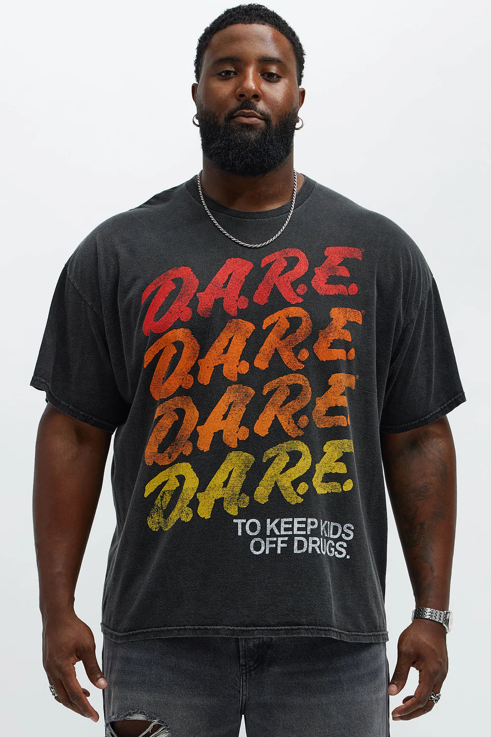 DARE To Keep Kids Off Drugs Short Sleeve Tee - Black Wash