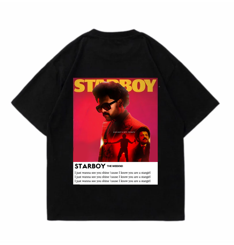 Starboy Prakash Mathew - Originals - Over-sized Tee - Black