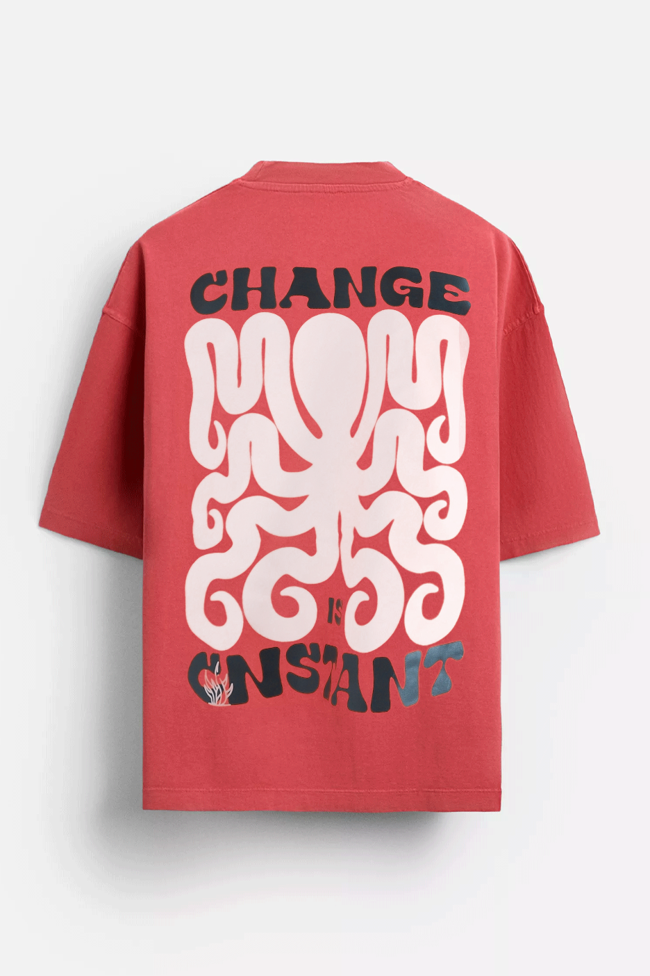 Change Is Instant - Originals - Over-sized Tee - Red