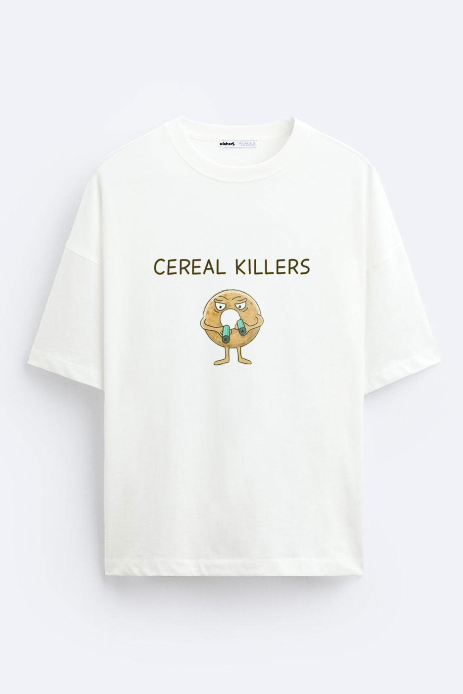 Cereal Killers - Over-sized Tee - White