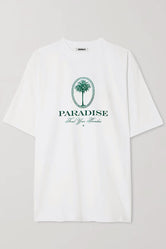 Find Your Paradise - Originals - Over-sized Tee - White